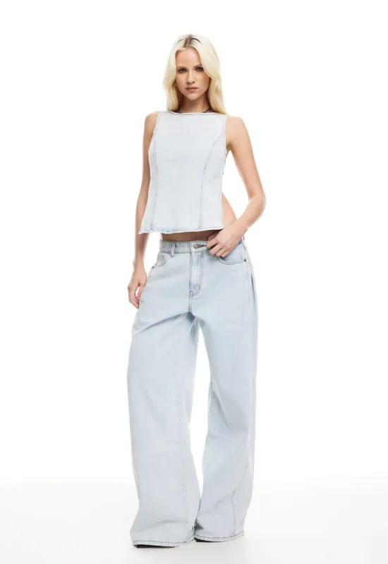 WESTWOOD JEAN - LIGHT DENIM sold by Lioness