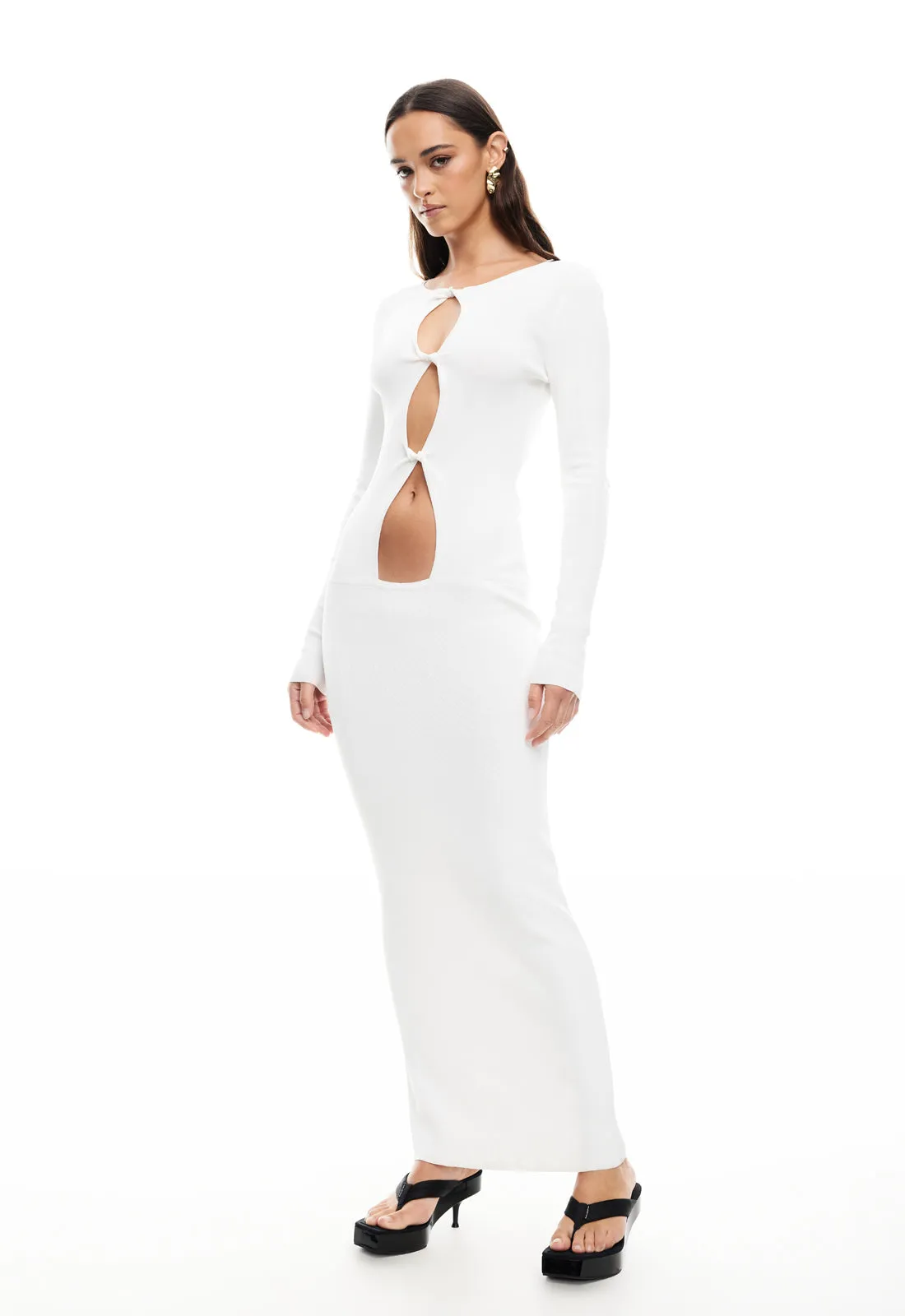 HOMECOMING LONG SLEEVE MAXI DRESS - IVORY sold by Lioness product image thumbnail 3