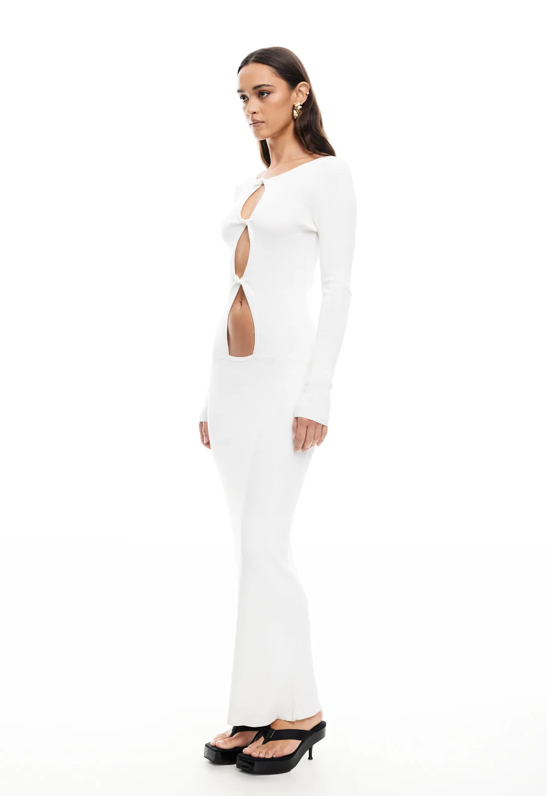 HOMECOMING LONG SLEEVE MAXI DRESS - IVORY sold by Lioness product image thumbnail 4