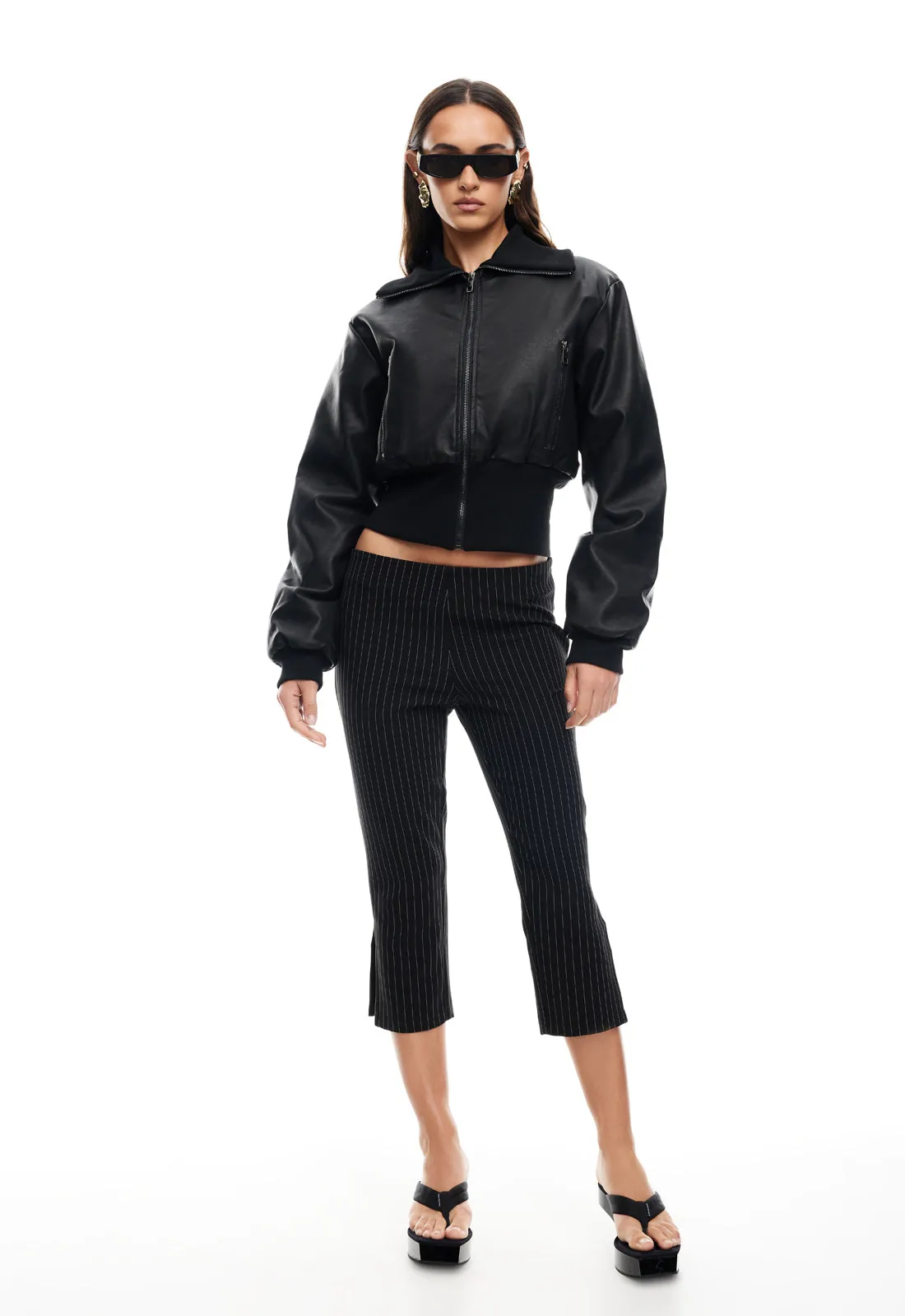 WESTWOOD CROP JACKET - ONYX sold by Lioness
