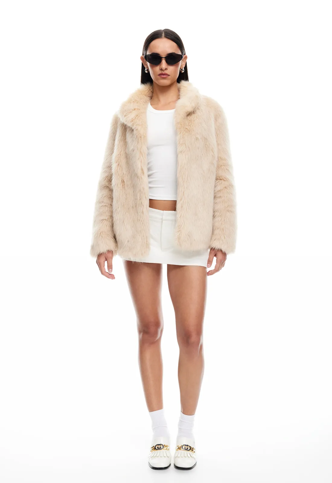 BADA BING FAUX FUR - BEIGE sold by Lioness product image thumbnail 3