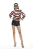 LEISURE LONG SLEEVE POLO - RED MULTI sold by Lioness