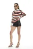 LEISURE LONG SLEEVE POLO - RED MULTI sold by Lioness
