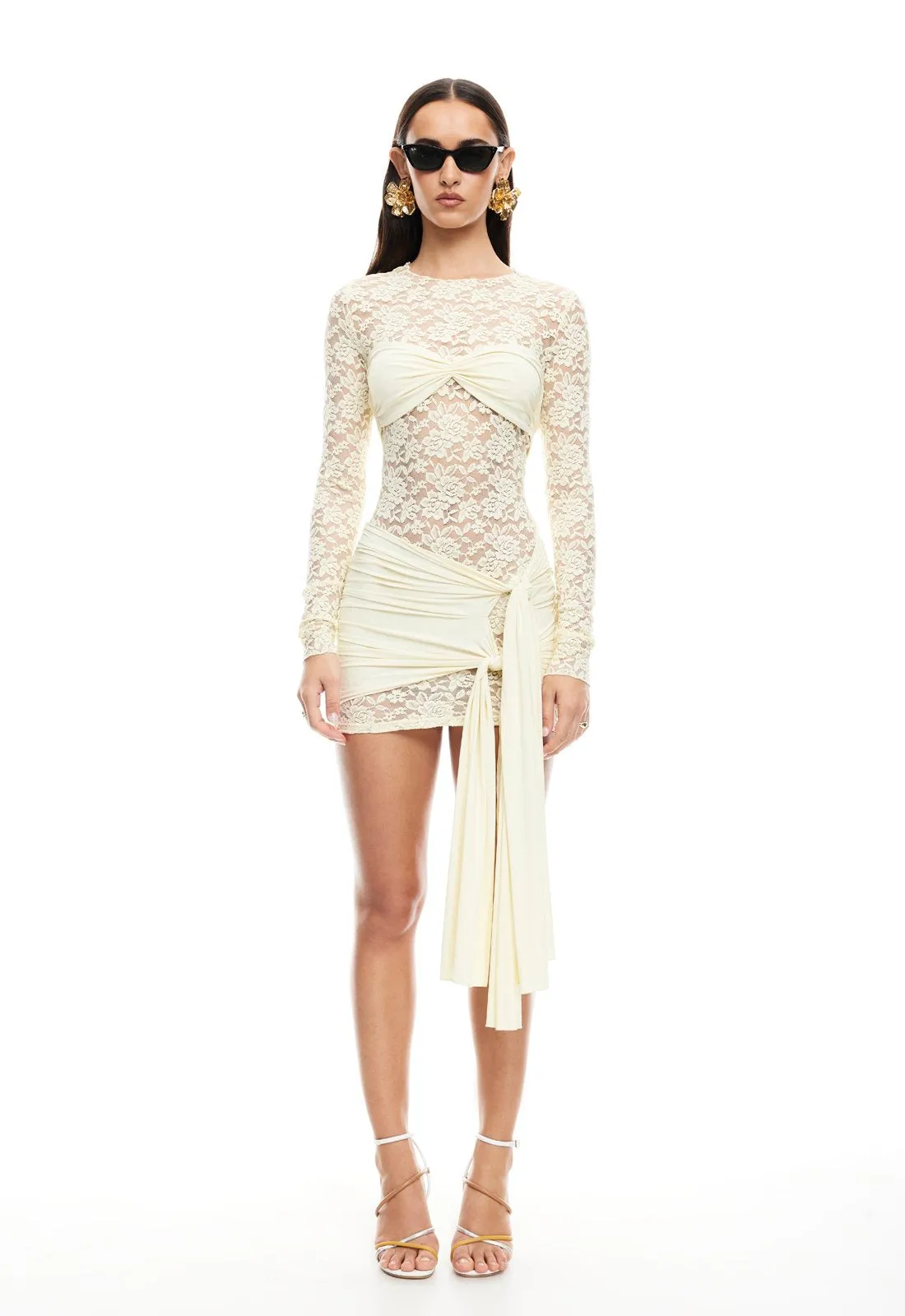 MIDNIGHT MINI DRESS - BUTTER sold by Lioness
