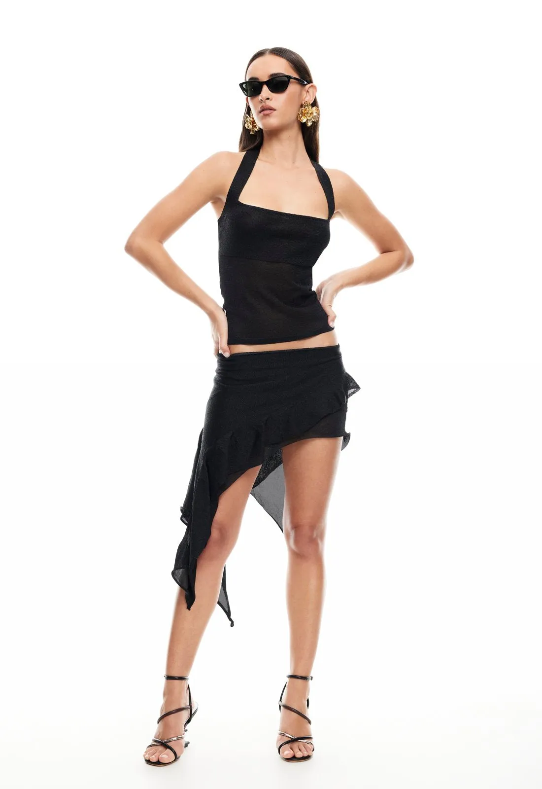 PALISADES MINI SKIRT - ONYX sold by Lioness product image thumbnail 2