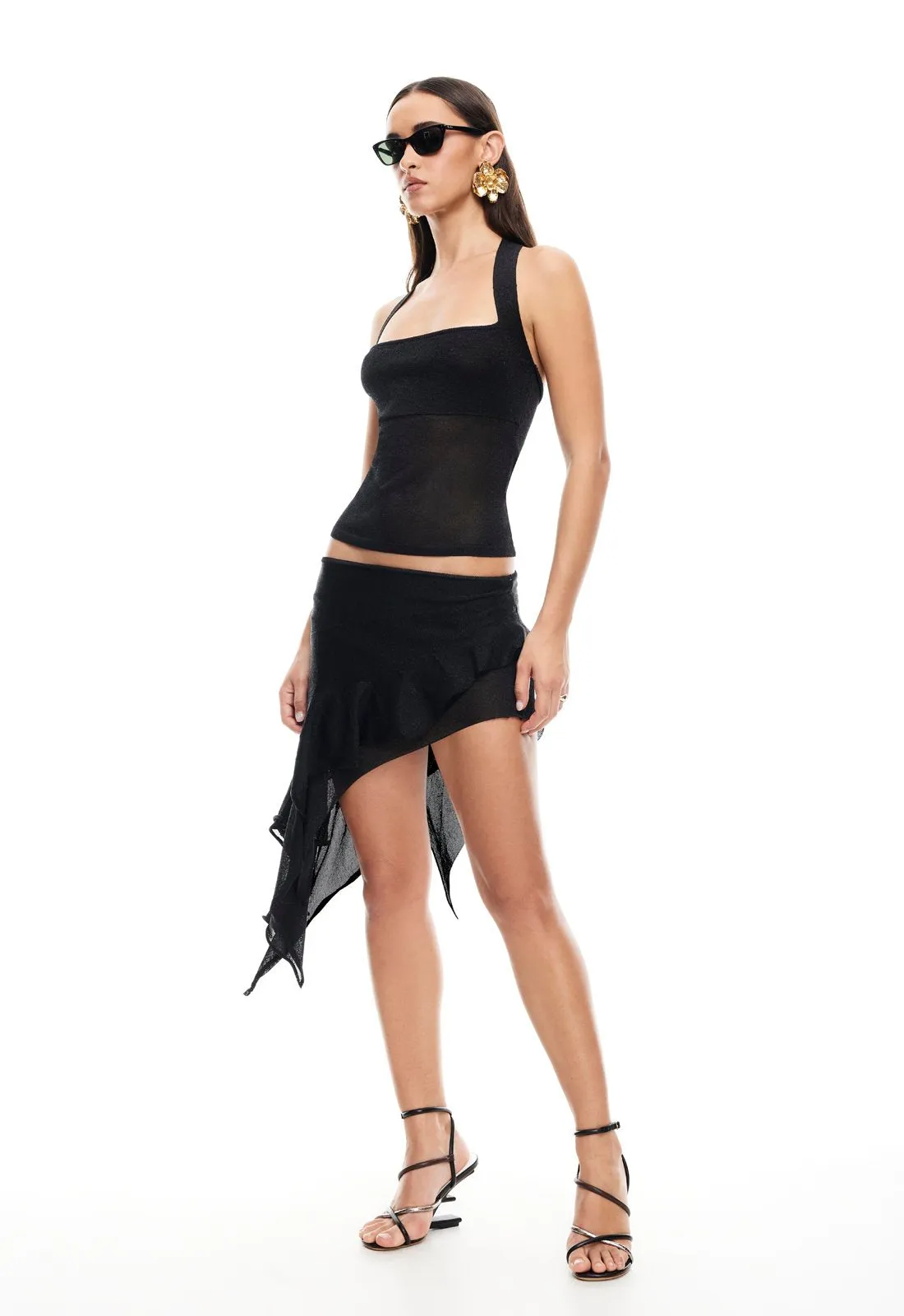 PALISADES MINI SKIRT - ONYX sold by Lioness product image thumbnail 3