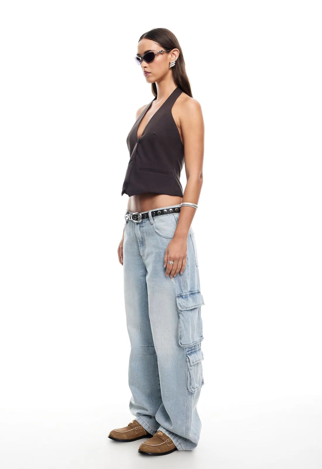 RENEWAL HALTER TOP - ONYX sold by Lioness product image thumbnail 2