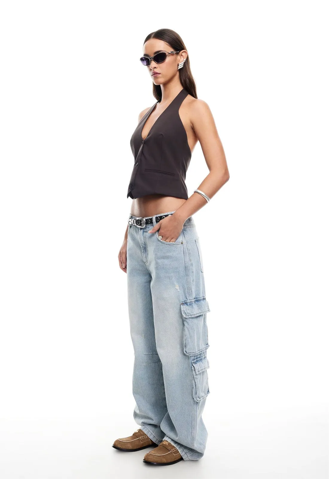 RENEWAL HALTER TOP - ONYX sold by Lioness product image thumbnail 3