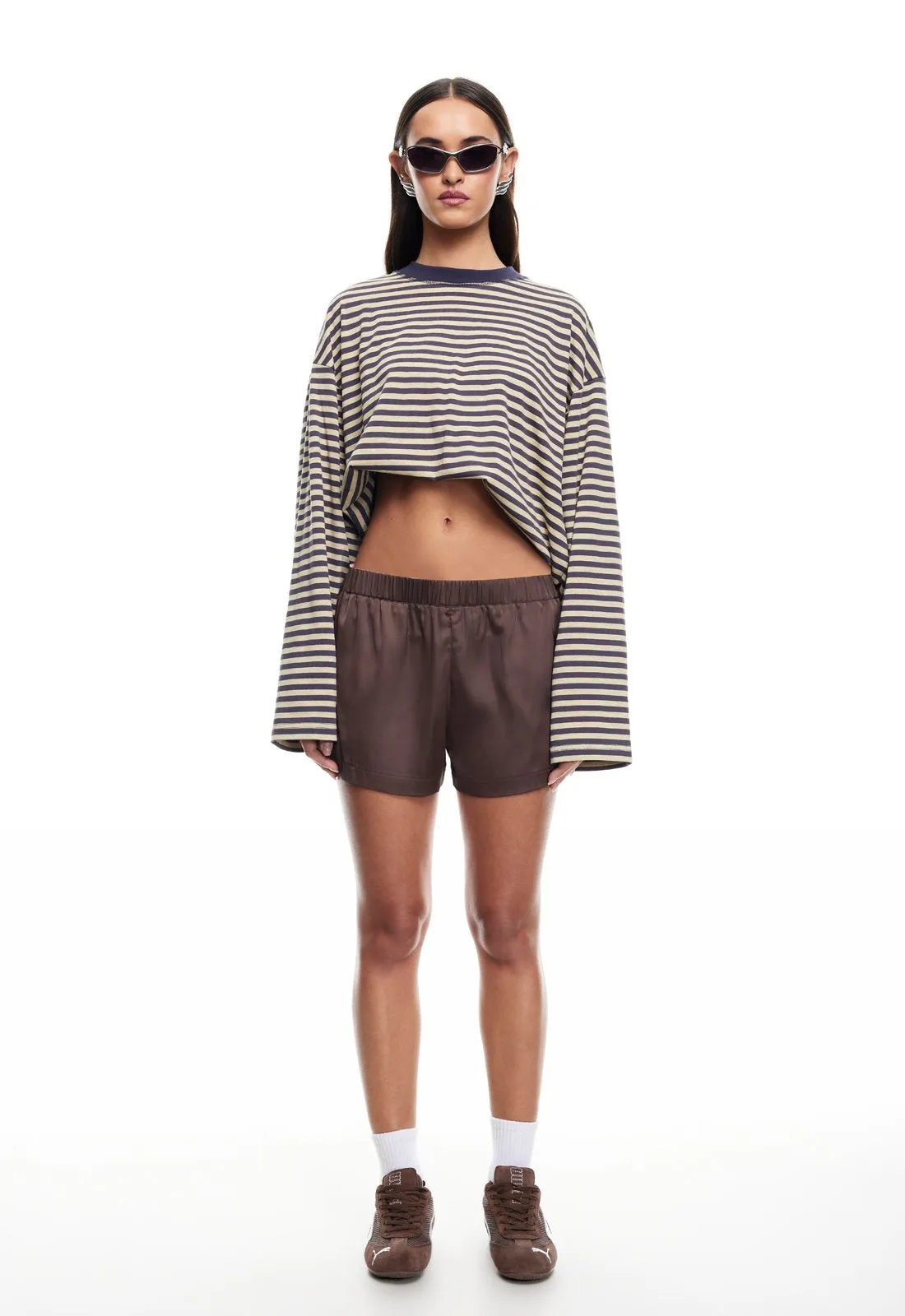 SUNRISE SHORTS - CHOCOLATE sold by Lioness