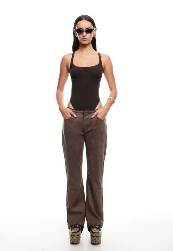 CHARISMATIC PANT - CHOCOLATE sold by Lioness