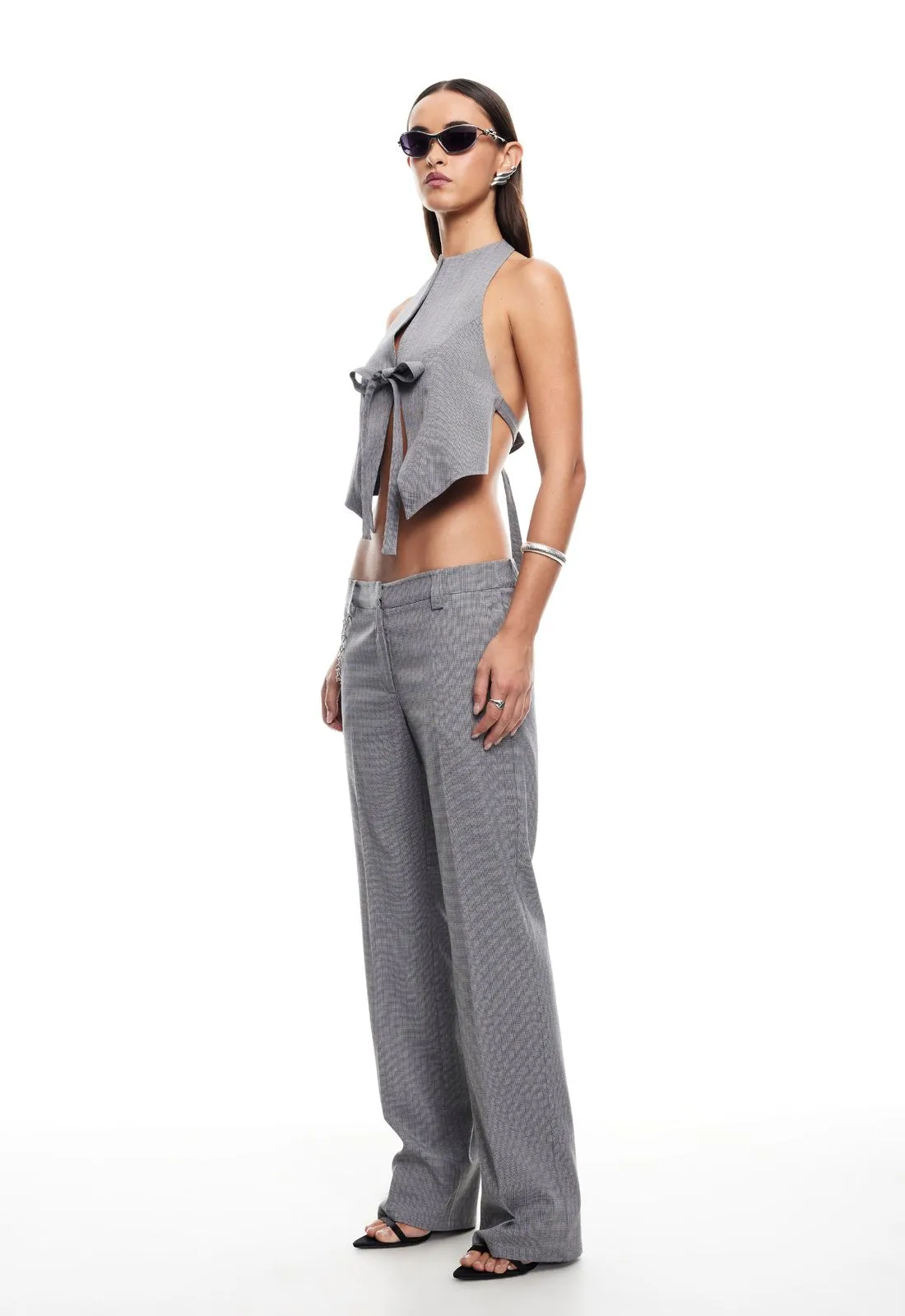 BESSETTE PANT - ONYX GINGHAM sold by Lioness product image thumbnail 3