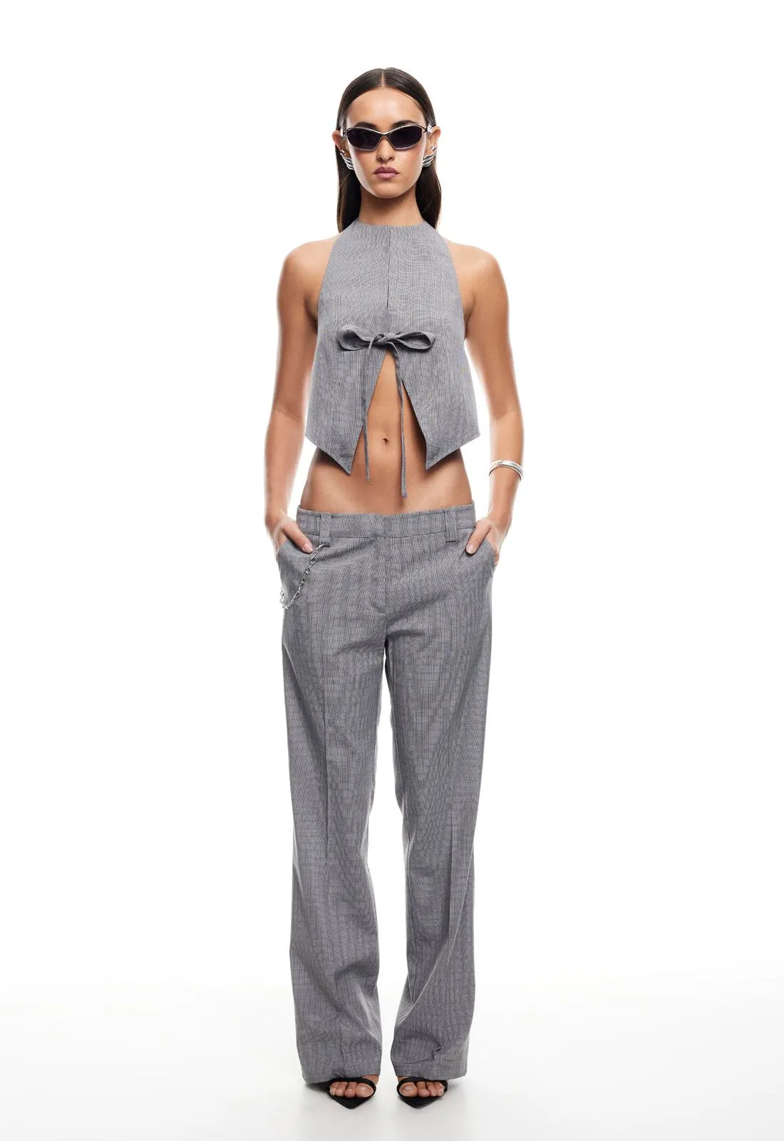 BESSETTE PANT - ONYX GINGHAM sold by Lioness