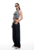 BUTTERFLY TIE TOP - NAVY CHECK sold by Lioness