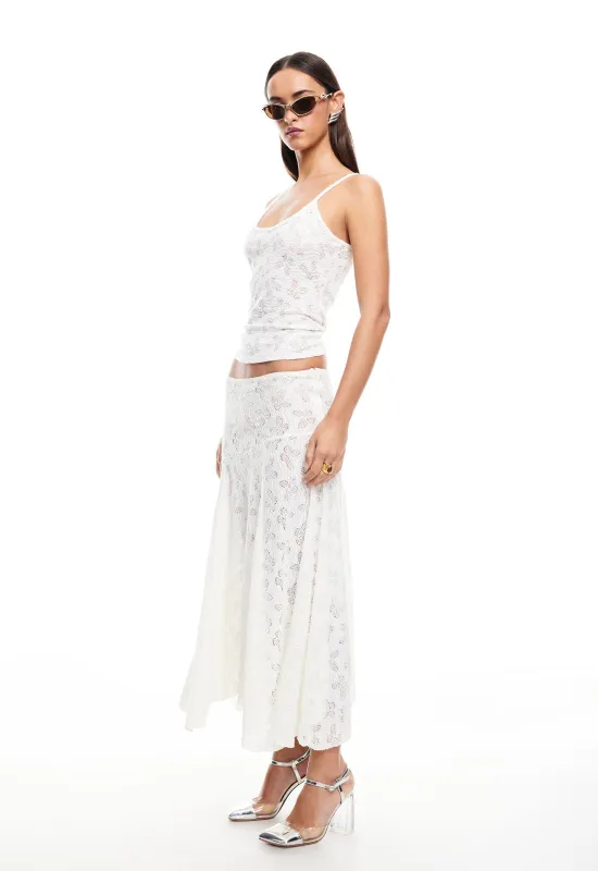 TIDAL MIDI SKIRT - FOAM sold by Lioness