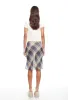 SHORELINE MIDI SKIRT - BLUE CHECK sold by Lioness
