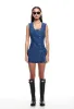 L'ESPRIT MINI DRESS - INDIGO sold by Lioness