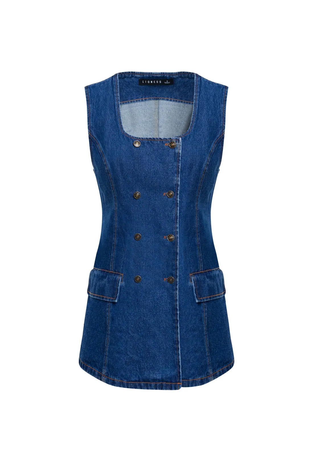 L'ESPRIT MINI DRESS - INDIGO sold by Lioness product image thumbnail 5
