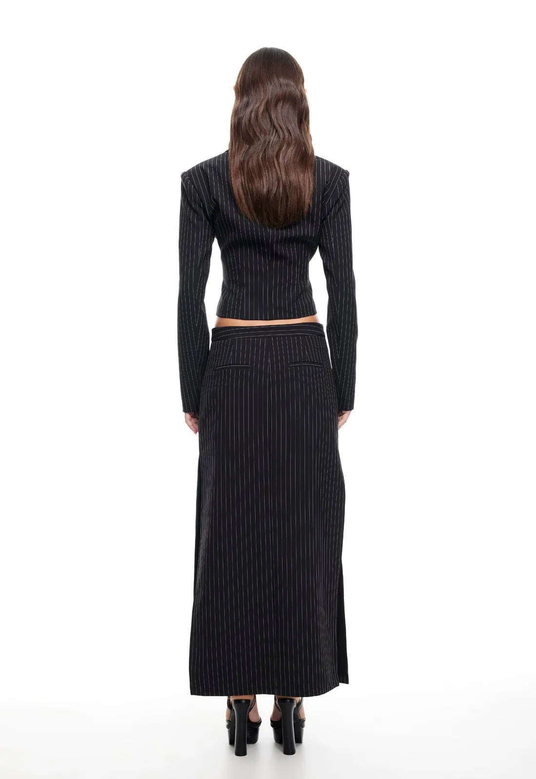 LUNE BLAZER - ONYX PINSTRIPE sold by Lioness product image thumbnail 4