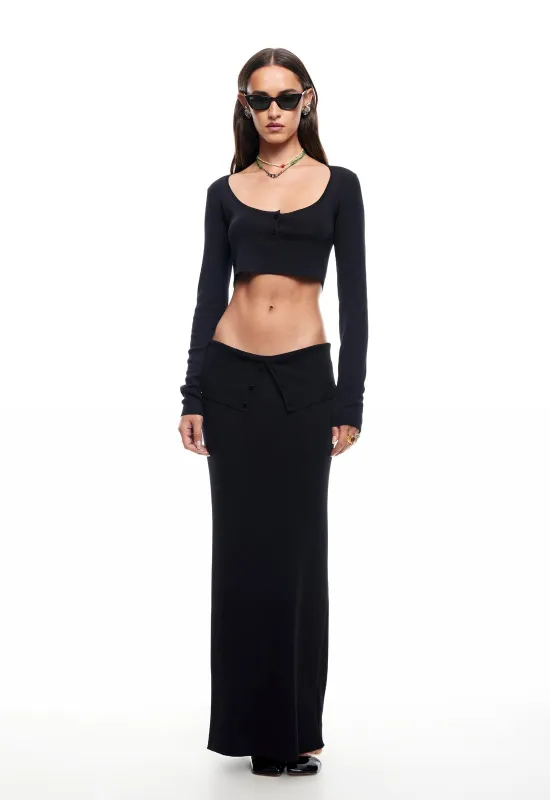 AMOUR MAXI SKIRT - INK sold by Lioness