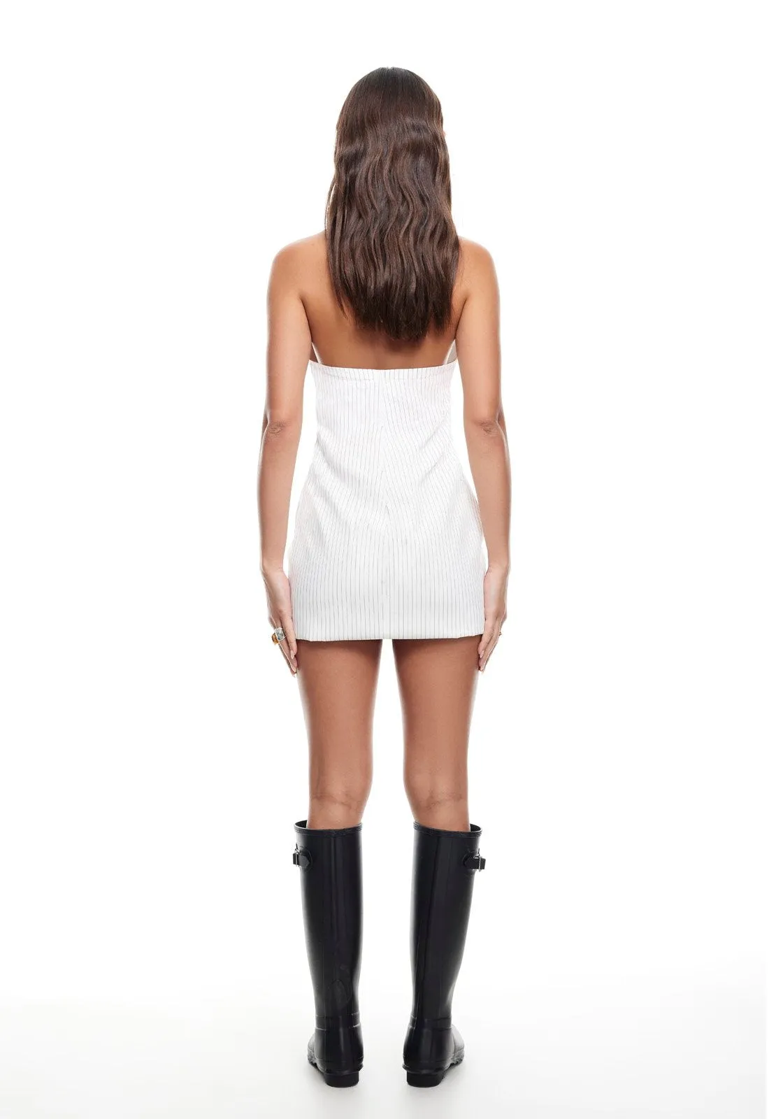 MARINER MINI DRESS - FOAM PINSTRIPE sold by Lioness product image thumbnail 4