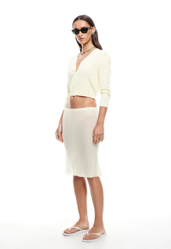 SHORELINE MIDI SKIRT - DAISY sold by Lioness