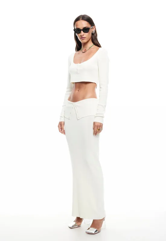 AMOUR MAXI SKIRT - FOAM sold by Lioness