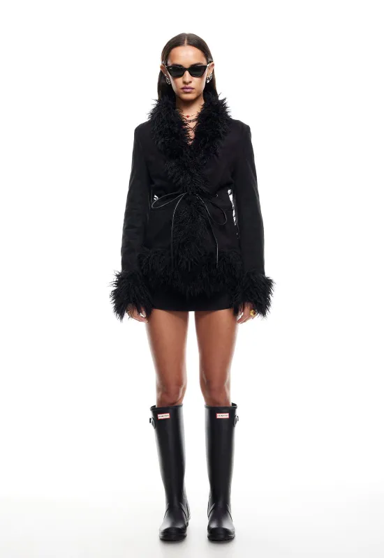 OUI OUI COAT - INK sold by Lioness