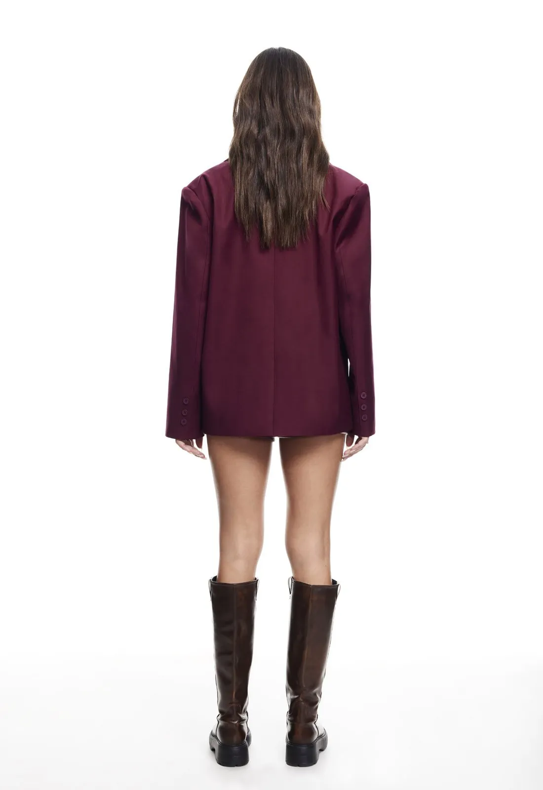 CHLOE BLAZER - WINE sold by Lioness product image thumbnail 4