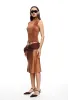SHORELINE MIDI SKIRT - UMBER sold by Lioness
