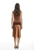 SHORELINE MIDI SKIRT - UMBER sold by Lioness