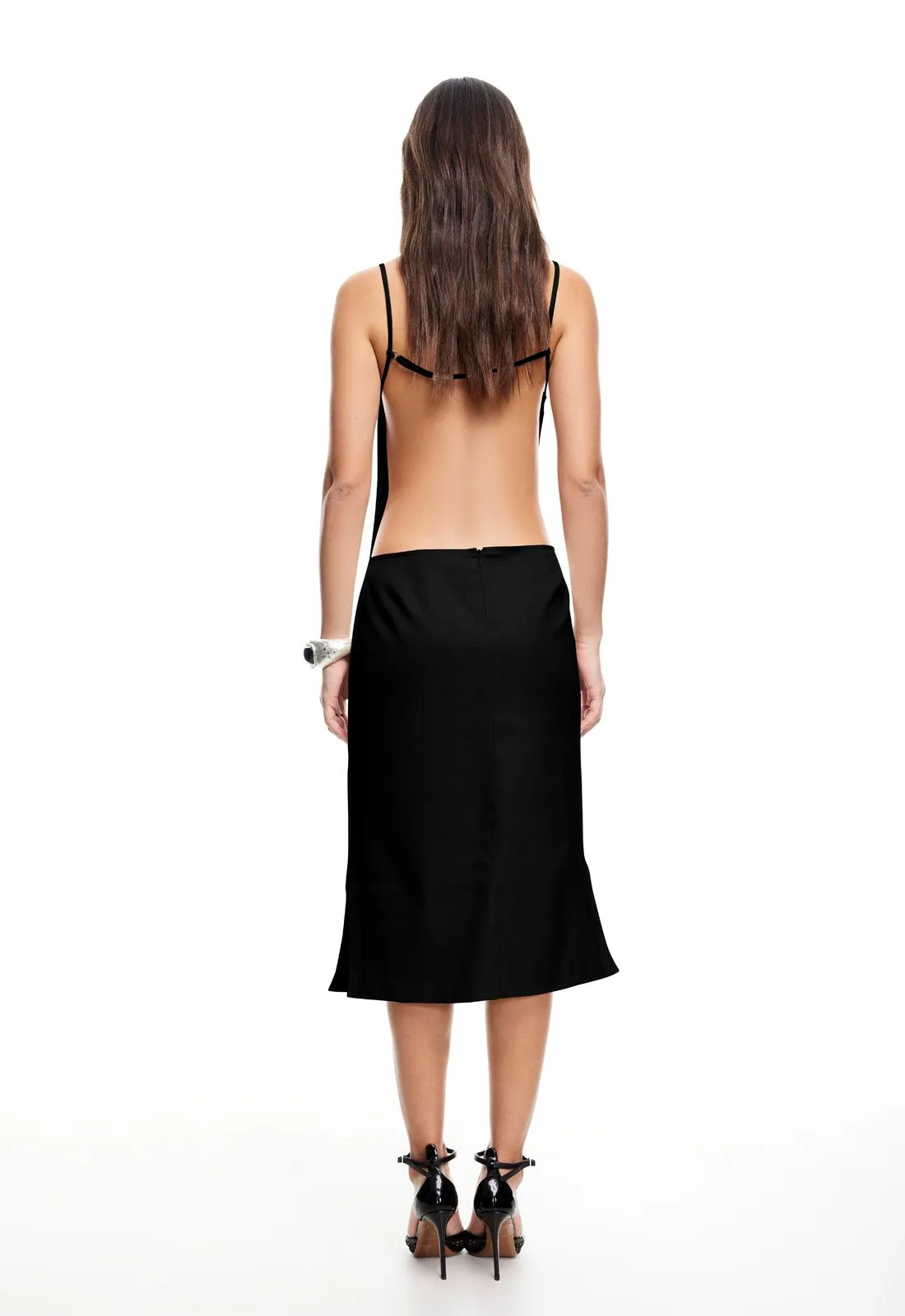 ALEXA MIDI DRESS - ONYX sold by Lioness product image thumbnail 5