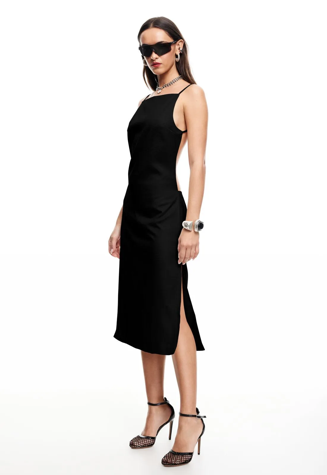ALEXA MIDI DRESS - ONYX sold by Lioness product image thumbnail 2