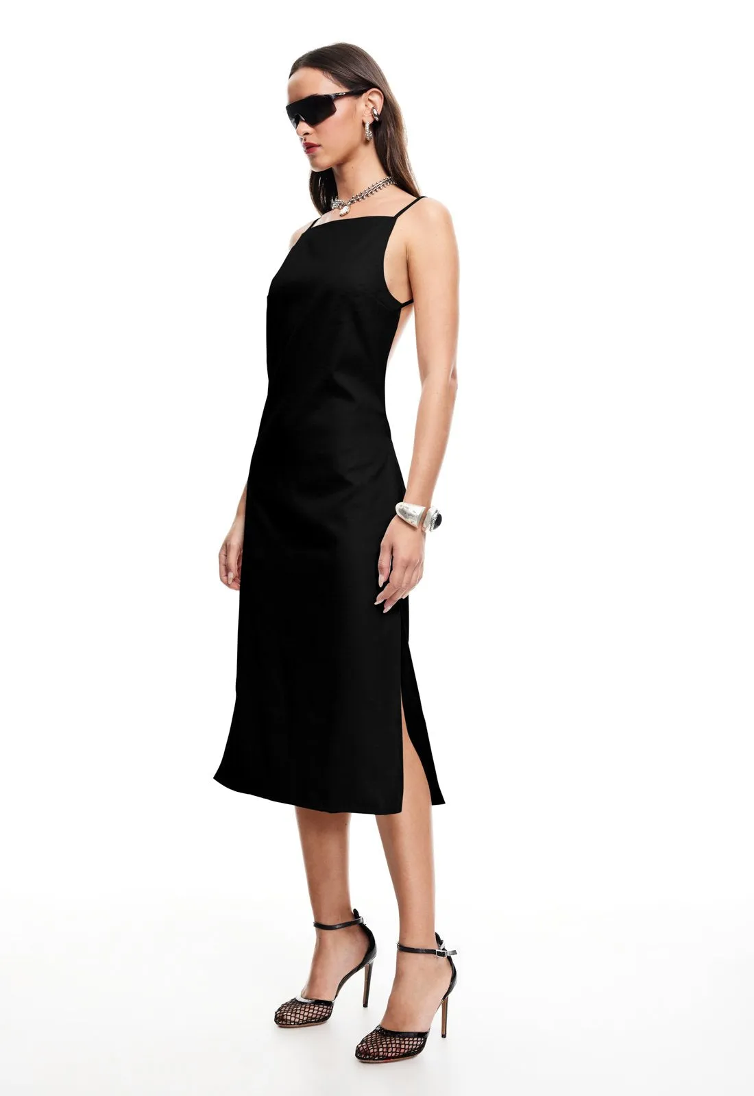ALEXA MIDI DRESS - ONYX sold by Lioness product image thumbnail 4