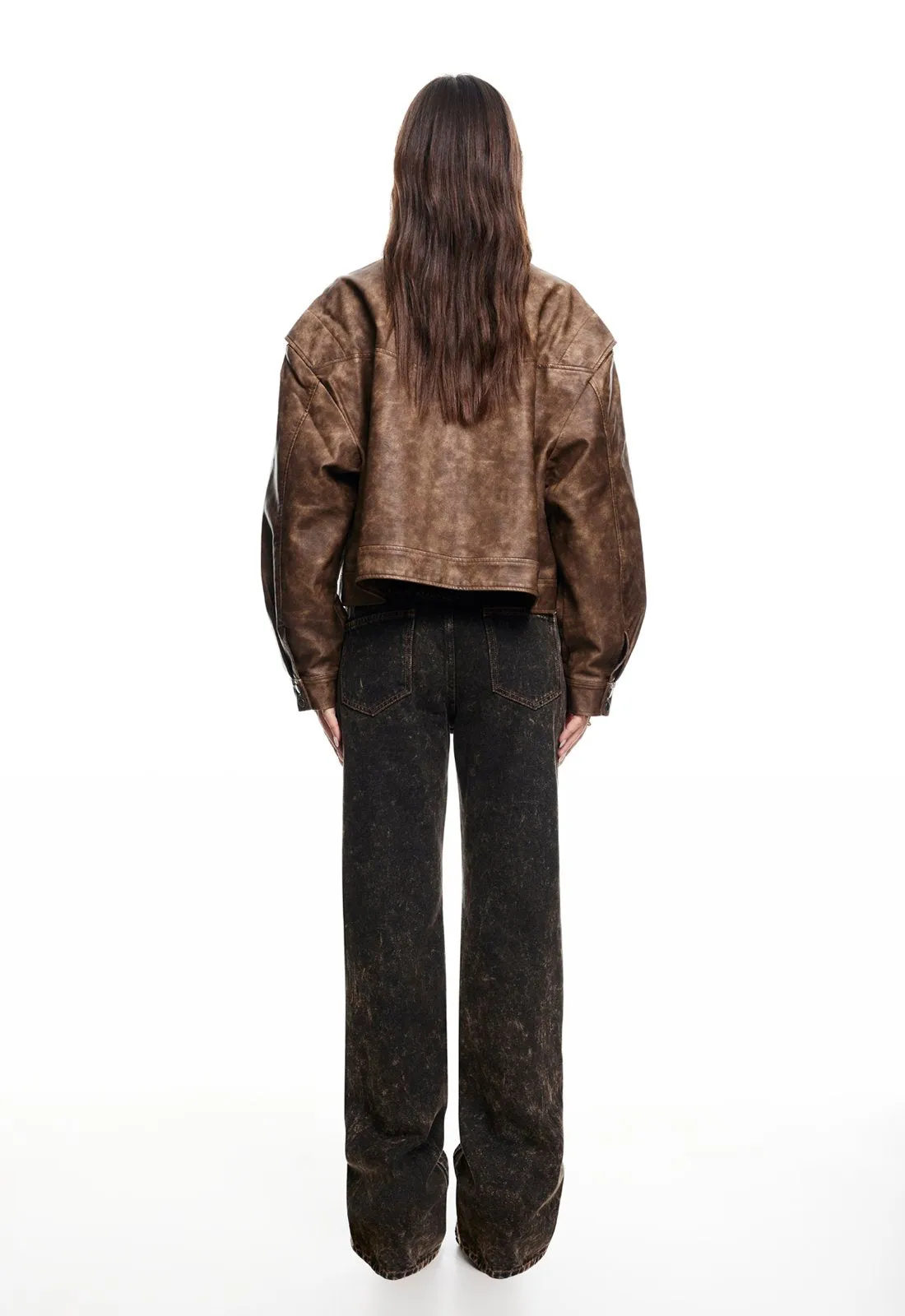 HAILEY BOMBER - VINTAGE CHOCOLATE sold by Lioness product image thumbnail 4