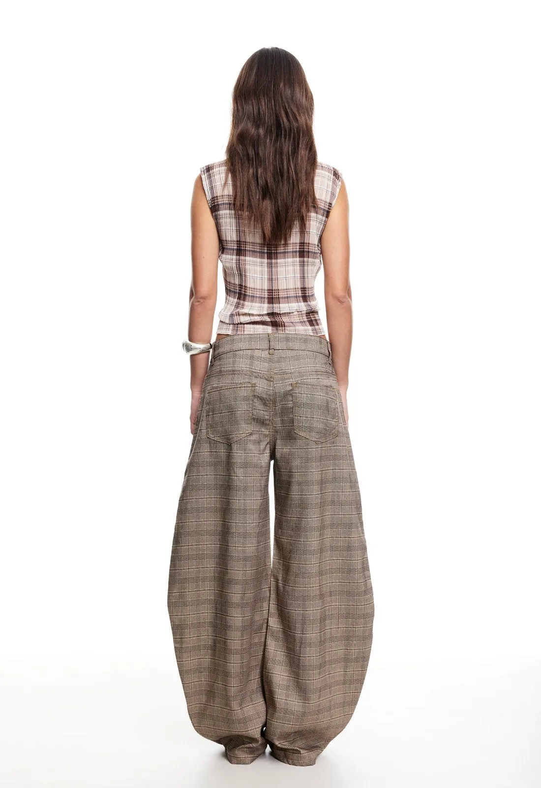 FORD TOP - TAN PLAID sold by Lioness product image thumbnail 4