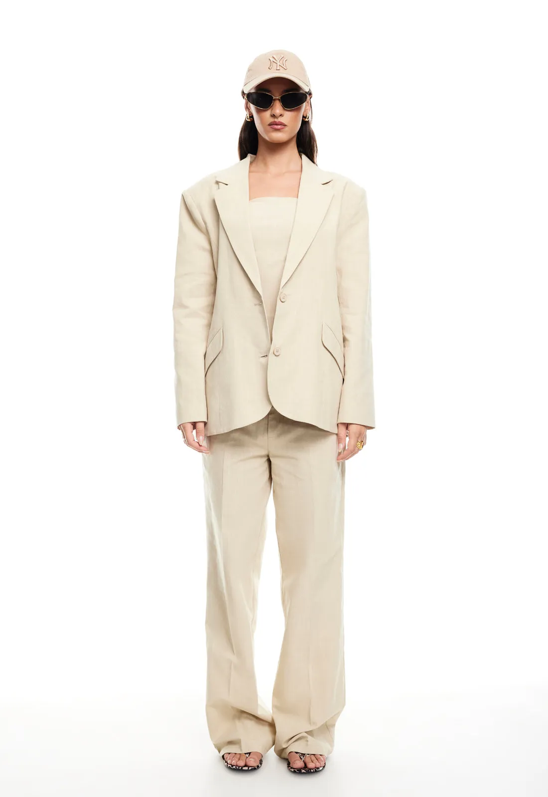 SERENE BLAZER - DEEP WHEAT sold by Lioness