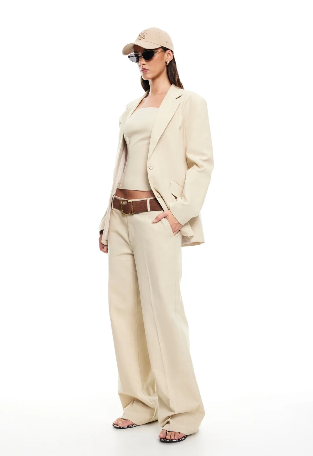 SERENE BLAZER - DEEP WHEAT sold by Lioness product image thumbnail 3