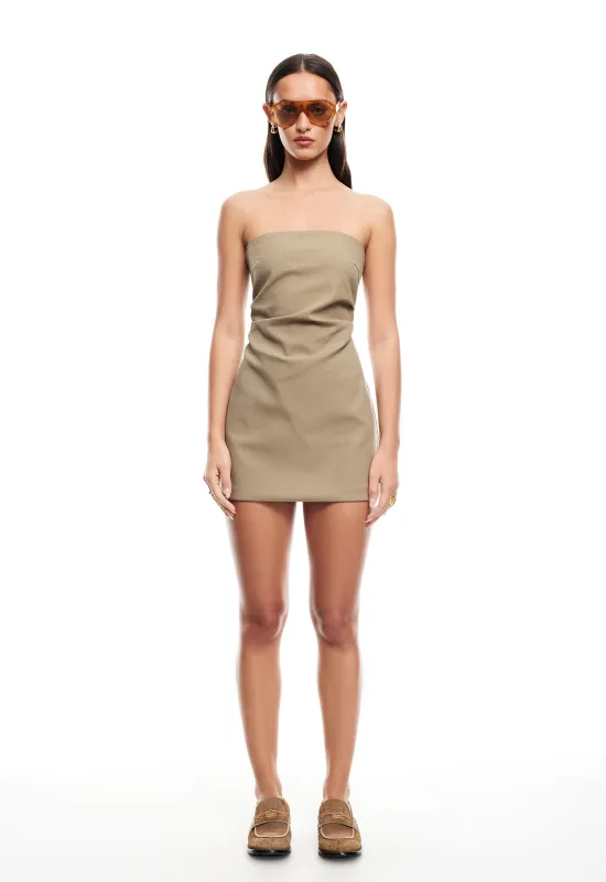 TRANQUILITY MINI DRESS - SAGE sold by Lioness