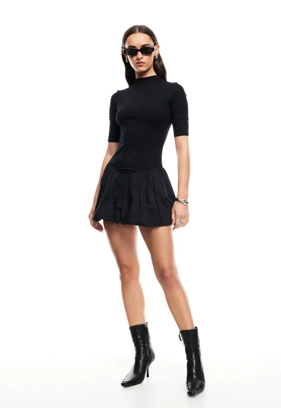 JULIETTE MINI DRESS - ONYX sold by Lioness