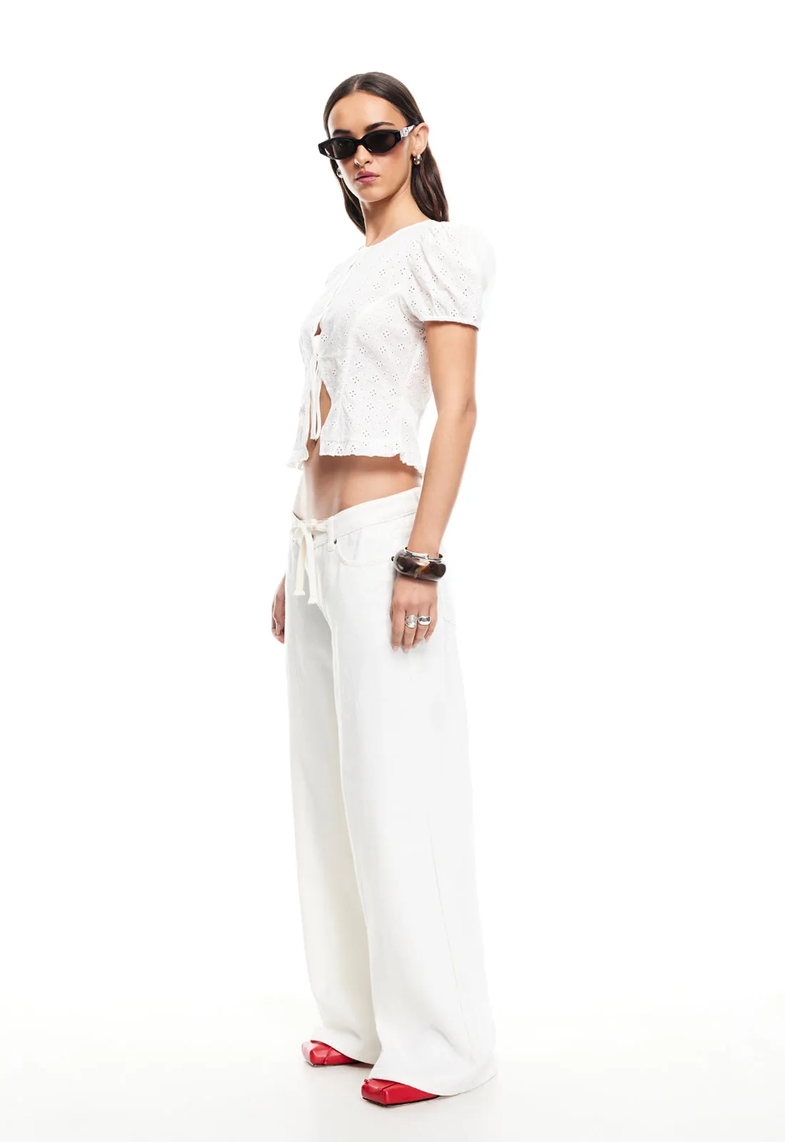 BARDOT TOP - PORCELAIN sold by Lioness product image thumbnail 3