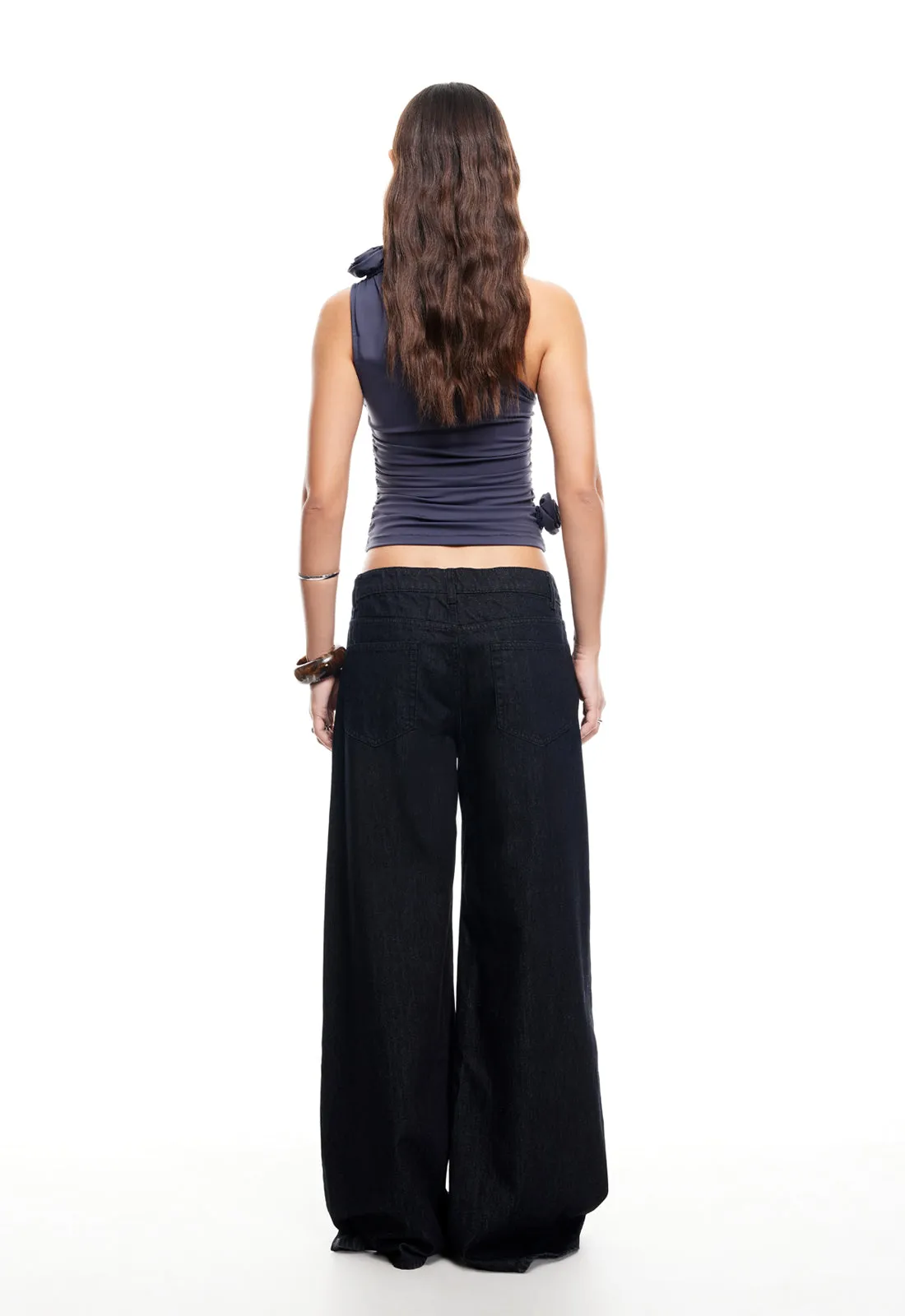 RENDEZVOUS ONE SHOULDER TOP - DEEP SEA sold by Lioness product image thumbnail 4