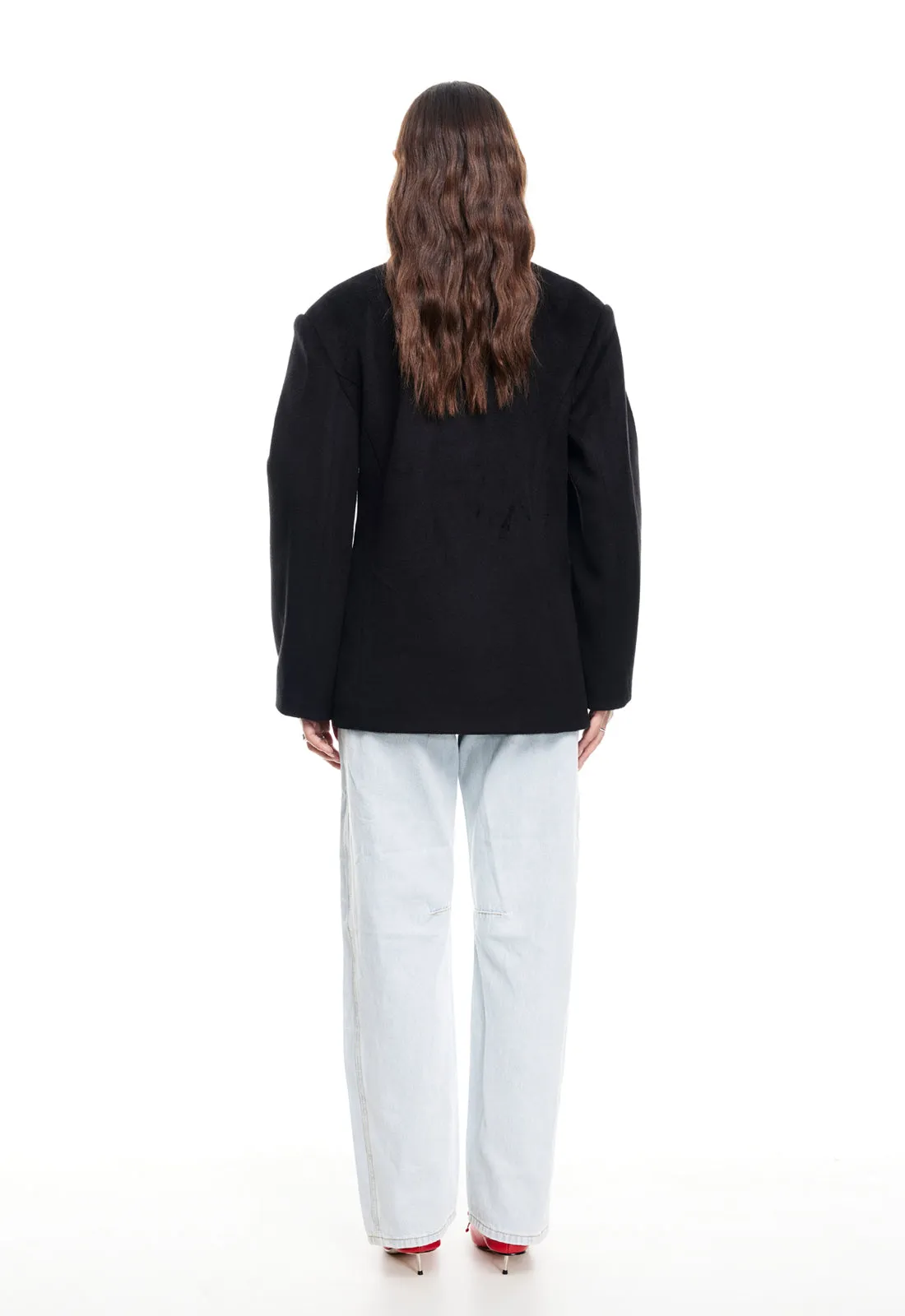 HEART SHAPED COAT - ONYX sold by Lioness product image thumbnail 4