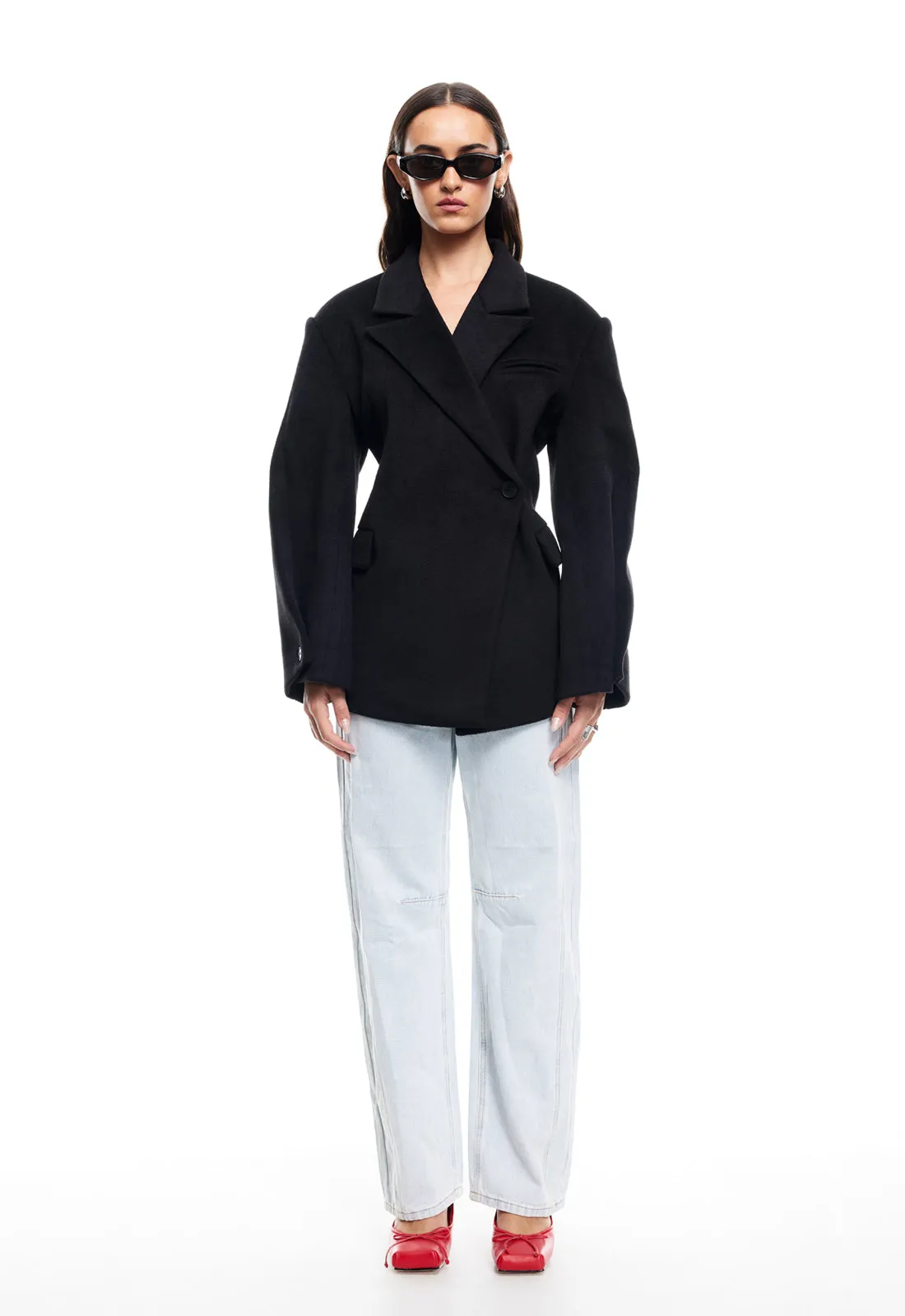 HEART SHAPED COAT - ONYX sold by Lioness product image thumbnail 2