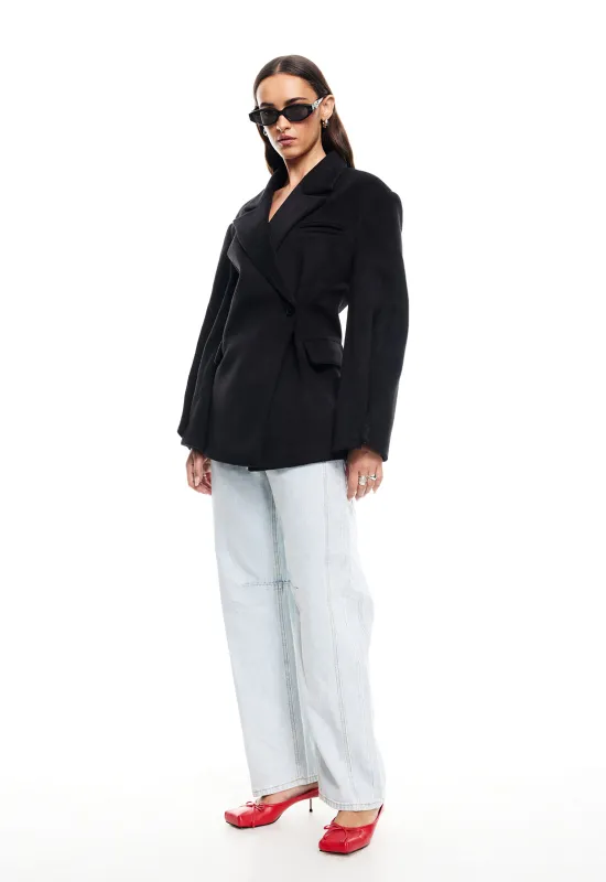 HEART SHAPED COAT - ONYX sold by Lioness