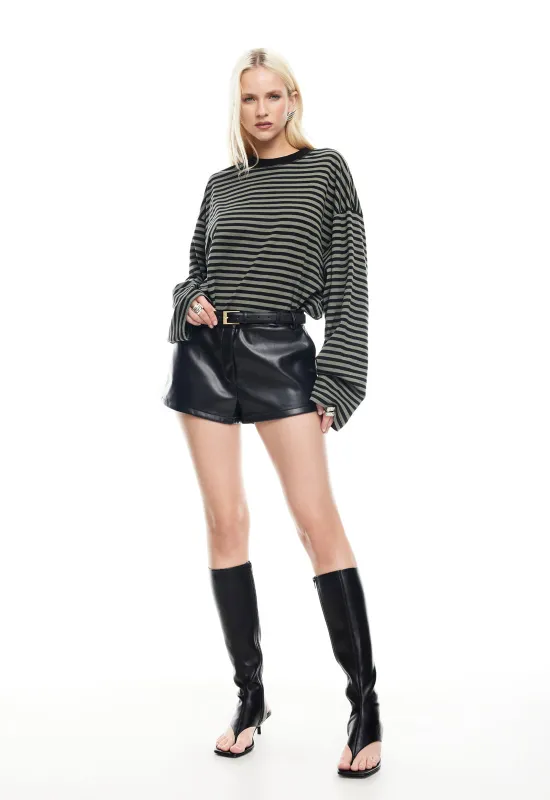 BLOOM LONG SLEEVE - FOREST STRIPE sold by Lioness