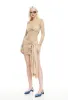 MIDNIGHT MINI DRESS - ALMOND sold by Lioness