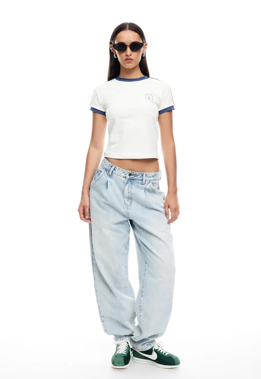 ON MY WAY DENIM JEAN - LIGHT DENIM sold by Lioness product image thumbnail 2