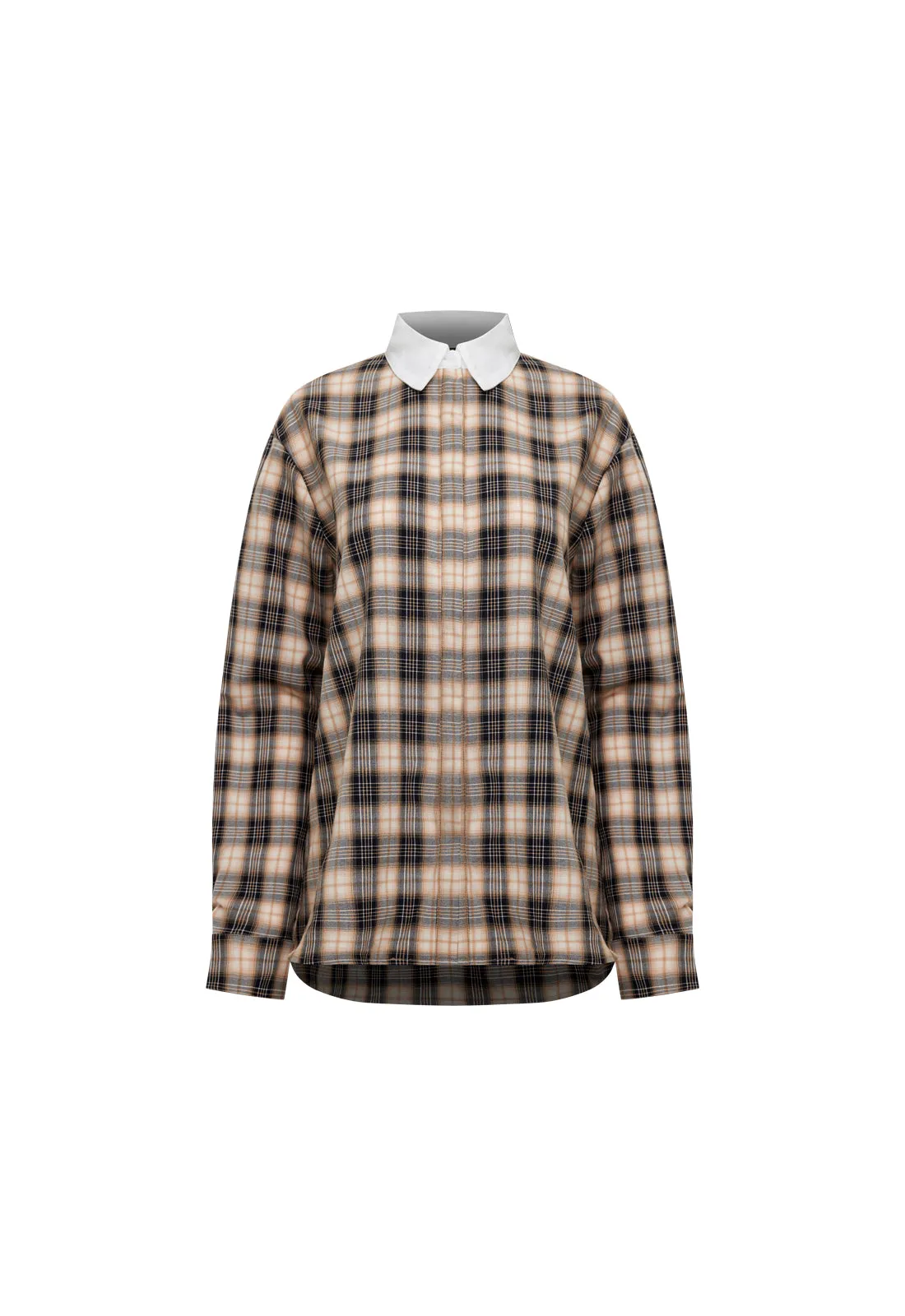 VACANZA SHIRT - COOL CHOCOLATE PLAID sold by Lioness product image thumbnail 5