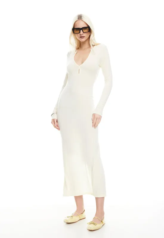 VACANZA MAXI DRESS - BUTTER sold by Lioness