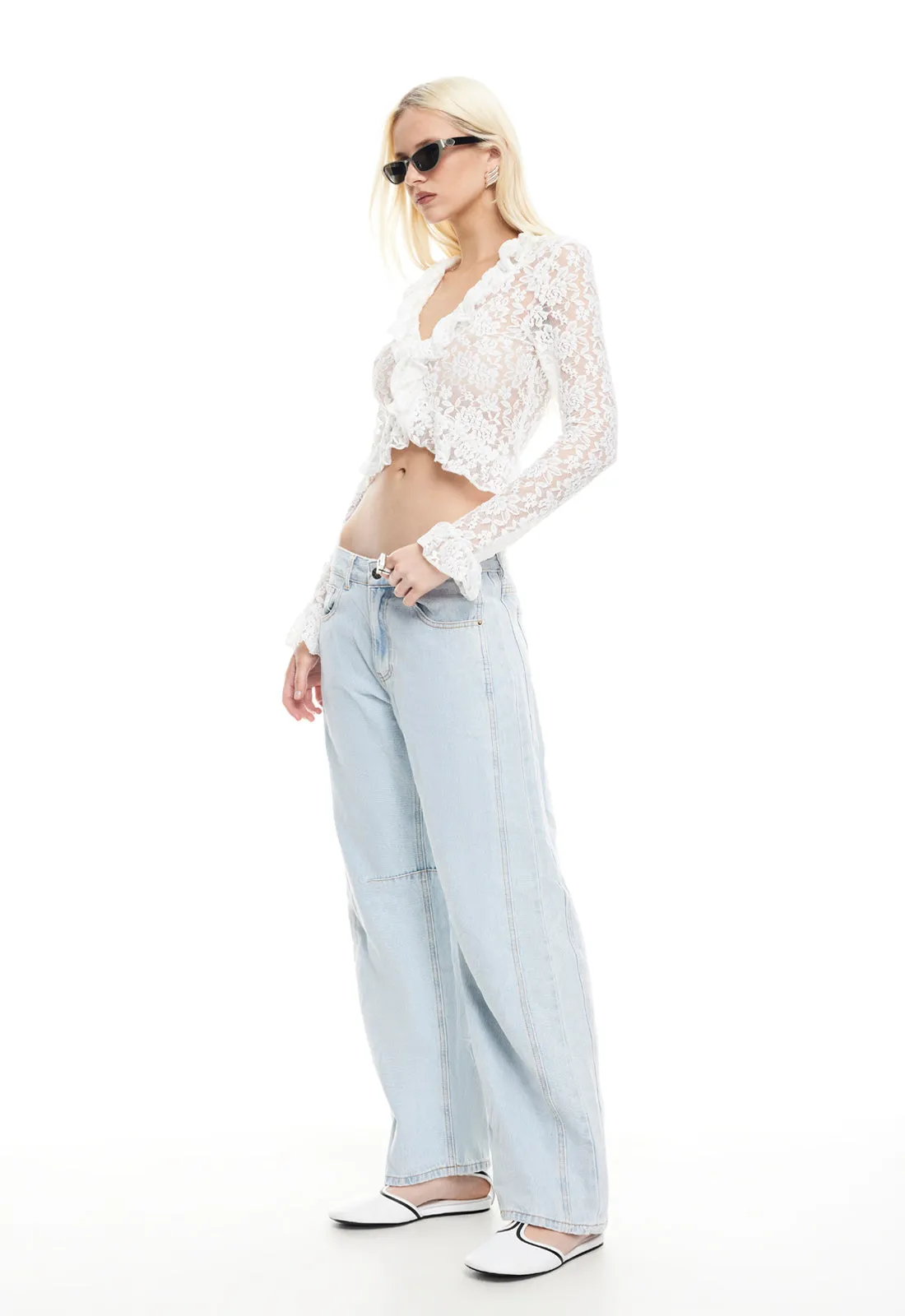 LONG NIGHTS LONG SLEEVE - PORCELAIN sold by Lioness product image thumbnail 4